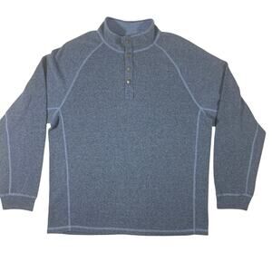 Tommy Bahama Palm Canyon Reversible Sweatshirt Blue Men's XL